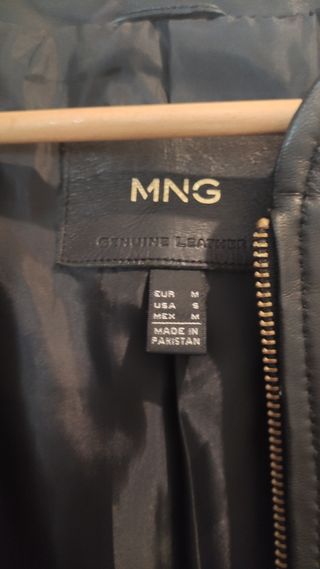 Chaqueta cuero mujer negro