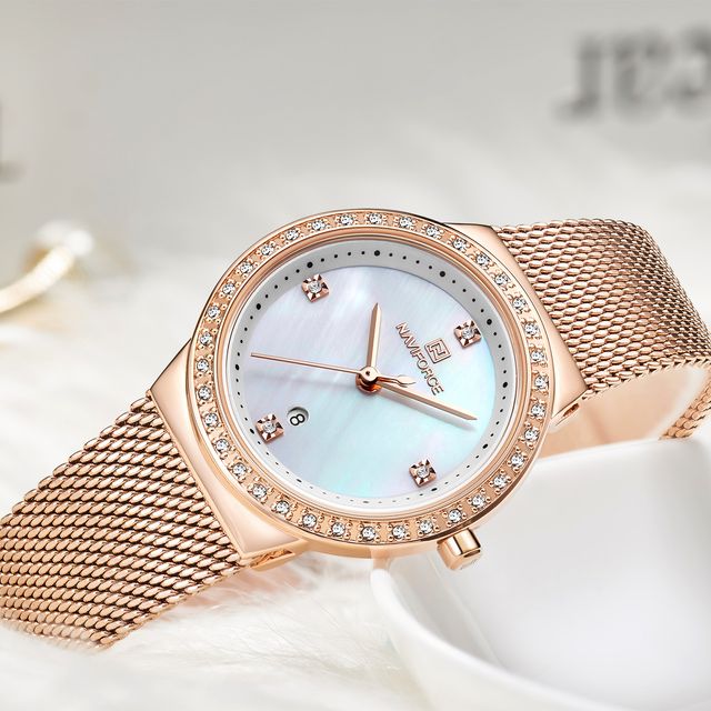 Reloj de mujer elegante nuevo, manual de uso, caja