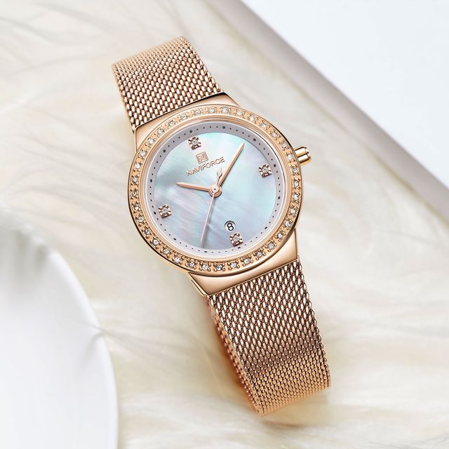 Reloj de mujer elegante nuevo, manual de uso, caja