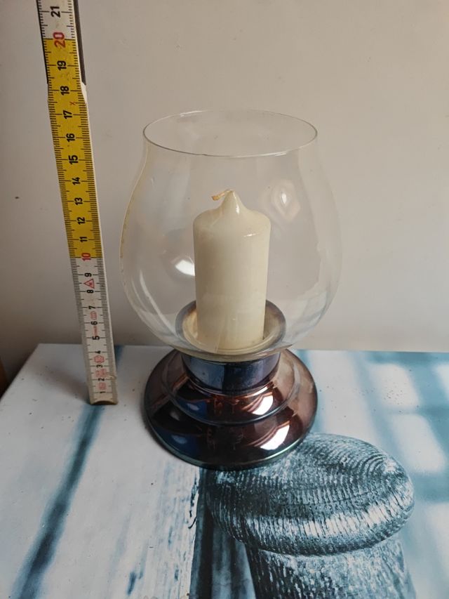 Porta candela in argento