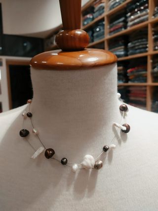 COLLAR PLATA Y PERLAS CULTIVADAS