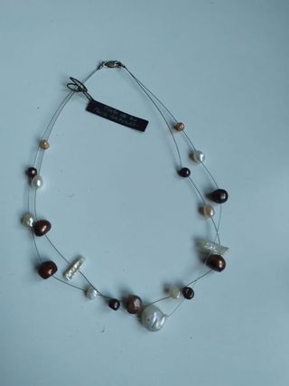 COLLAR PLATA Y PERLAS CULTIVADAS