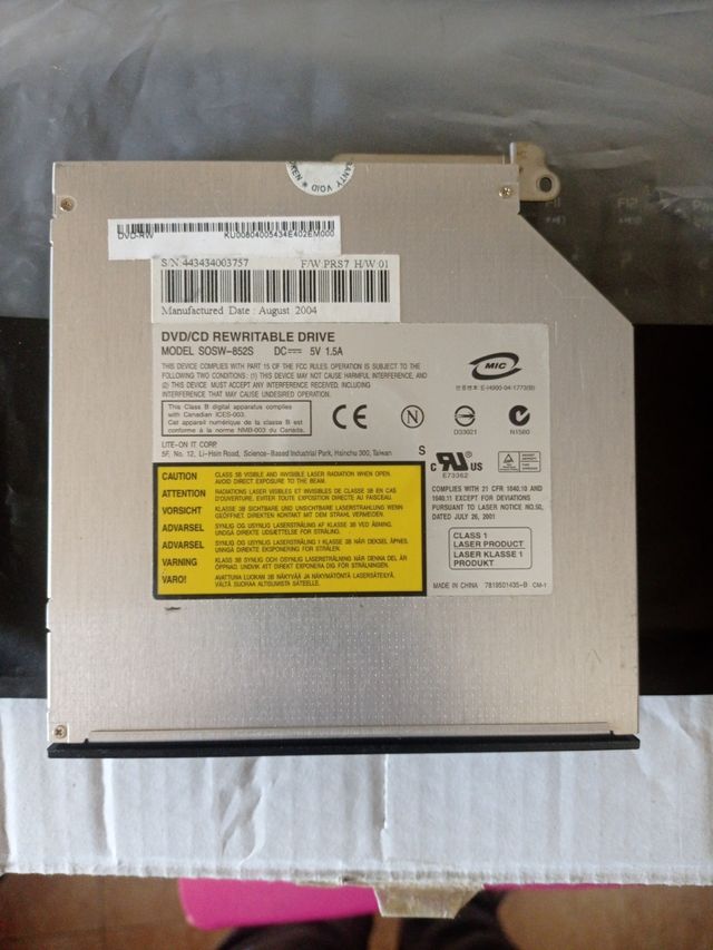 Grabadora interna portátil 