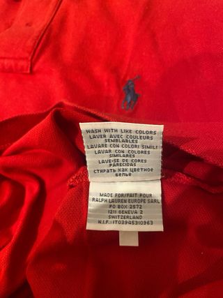 Polo de Ralph Lauren talla M rojo
