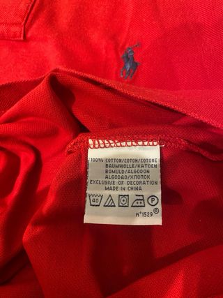 Polo de Ralph Lauren talla M rojo
