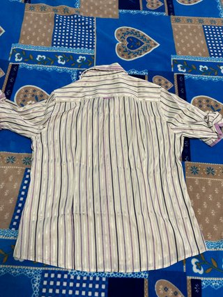 Camicia da donna a righe a maniche corte