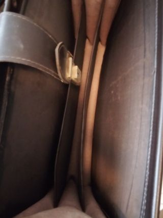 borsa portadocumenti vintage in cuoio