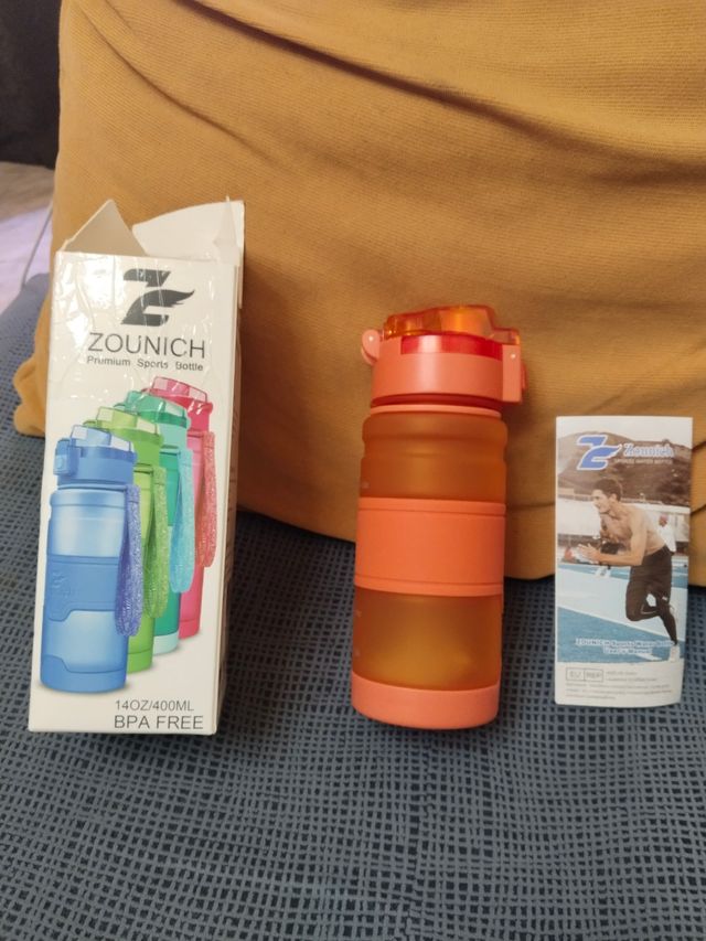 Botella agua, 400ml, plástico ecologico