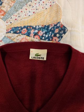 Jersey Lacoste XL burdeos