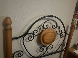 cabecero provenzal y forja cama 90
