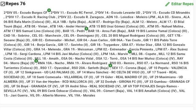Cromos liga este 23-24