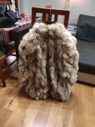 Abrigo de piel de zorro