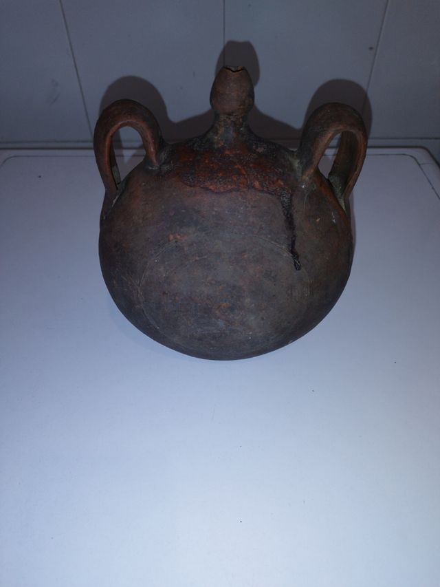 Antiguo botijo cantimplora 