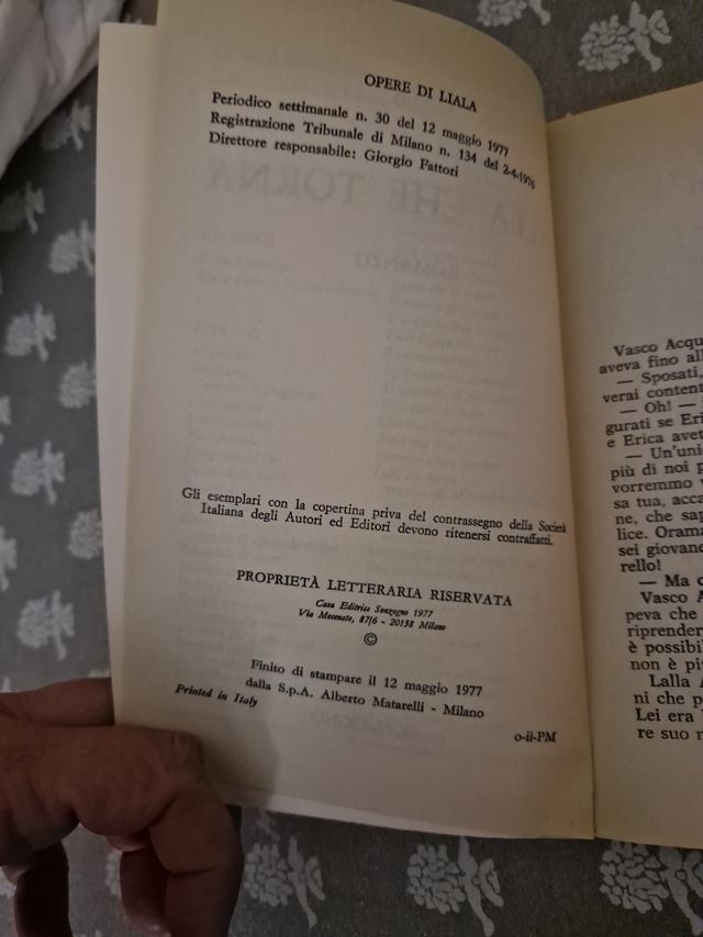 Lalla che torna - Liala