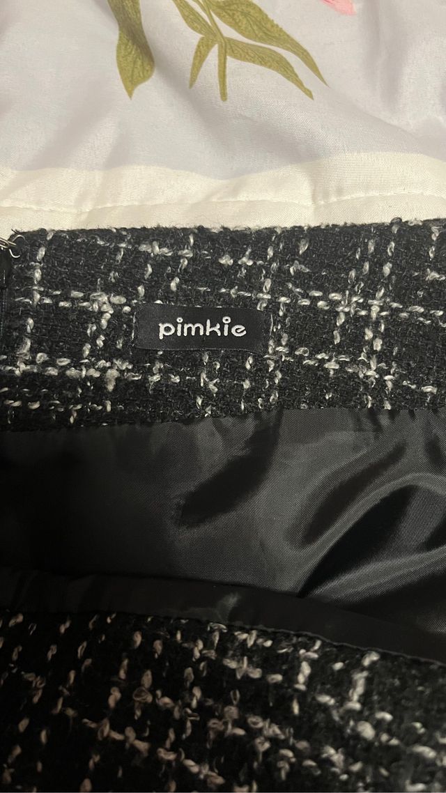 gonna nera e bianca pimkie marca