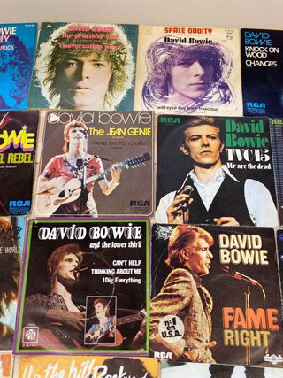lote vinilos Single 7 pulgadas DAVID BOWIE