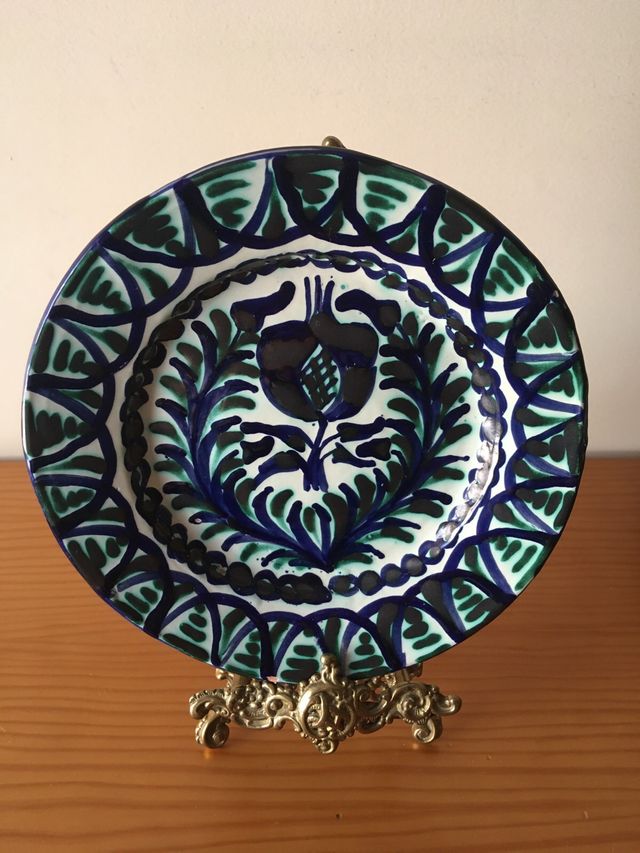 Plato Vintage Cerámica Granadina
