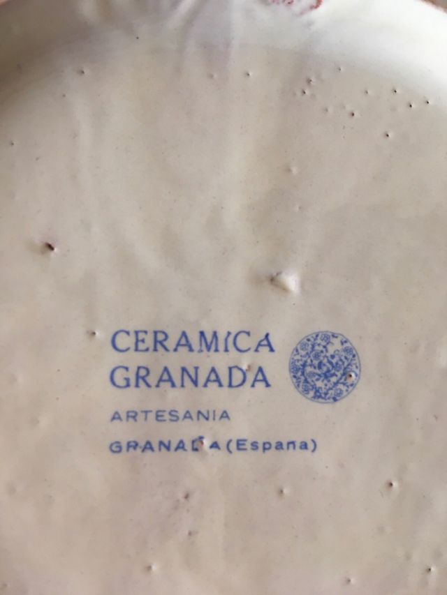 Plato Vintage Cerámica Granadina