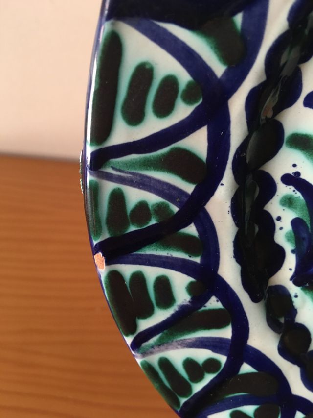 Plato Vintage Cerámica Granadina