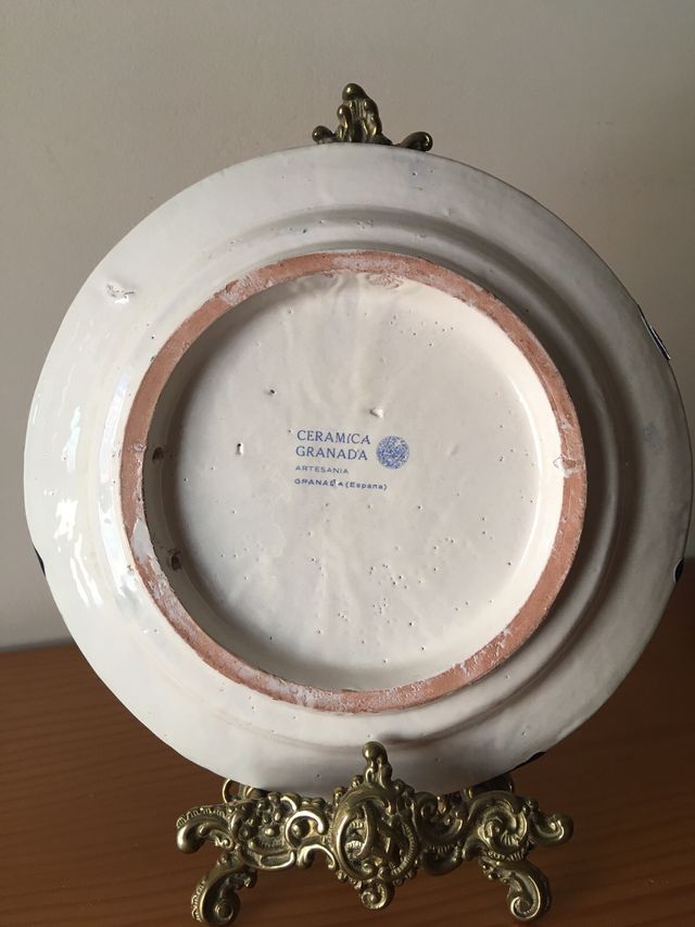 Plato Vintage Cerámica Granadina