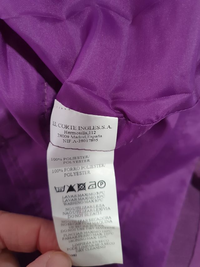 Vestido El Corte Inglés morado