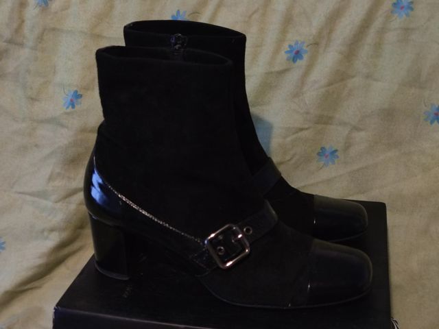 Botines, botas cortas, negros mujer