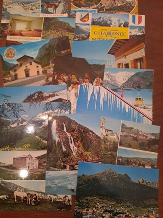 Cartoline di montagna vintage nuove