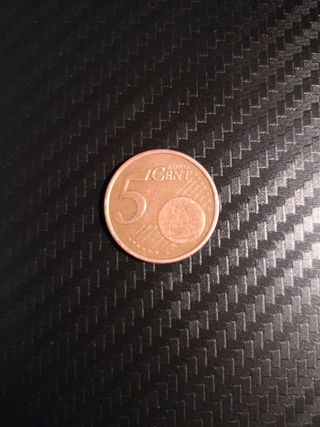 Moneda 5 céntimos Alemania 2002 Roble