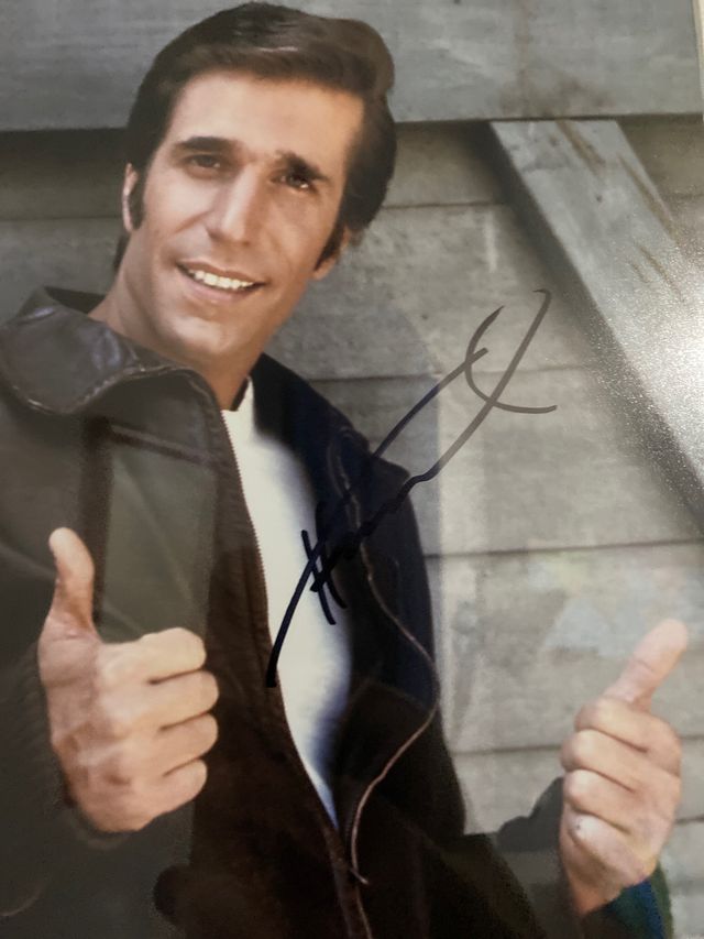 Foto autografata Henry Winkler certificata