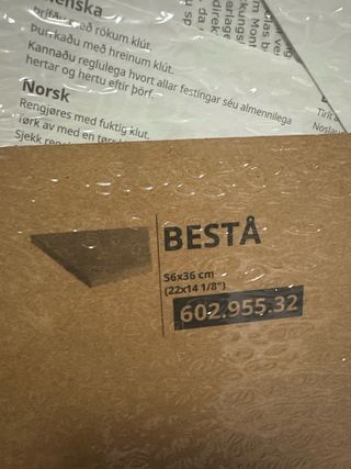 Besta ikea balda cristal 