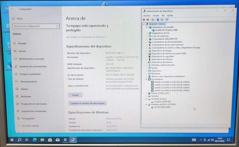 HP EliteDesk 800 G1; i3-4130; SSD Nuevo; Win 11 afbeelding 6