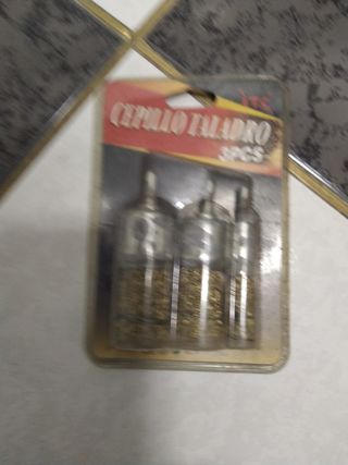 Juego de tres cepillos taladro de alambr
