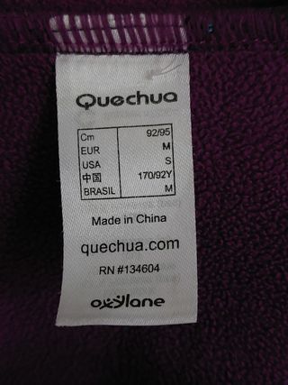Chaqueta deportiva Quechua (Talla M)