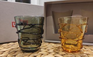 Coppia bicchieri Abate Zanetti Murano