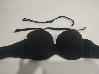 Sujetador negro con relleno