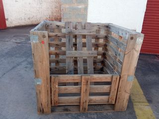 Jaulon botellero cajón de madera