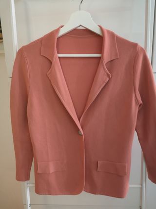 Americana punto color salmon