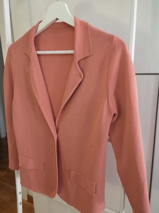 Americana punto color salmon