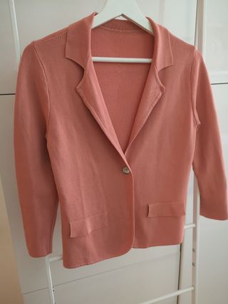 Americana punto color salmon