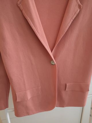Americana punto color salmon