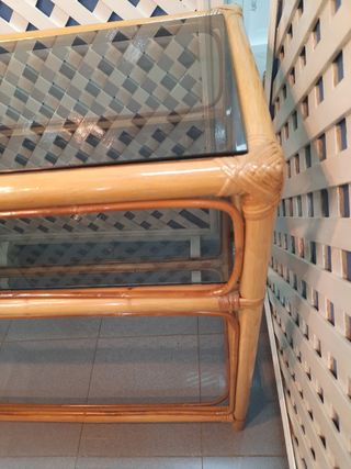 Preciosa aparador caña /bambu vintage