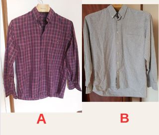 2 camisas manga larga T-L (Ref. HO-17 y HO-22)