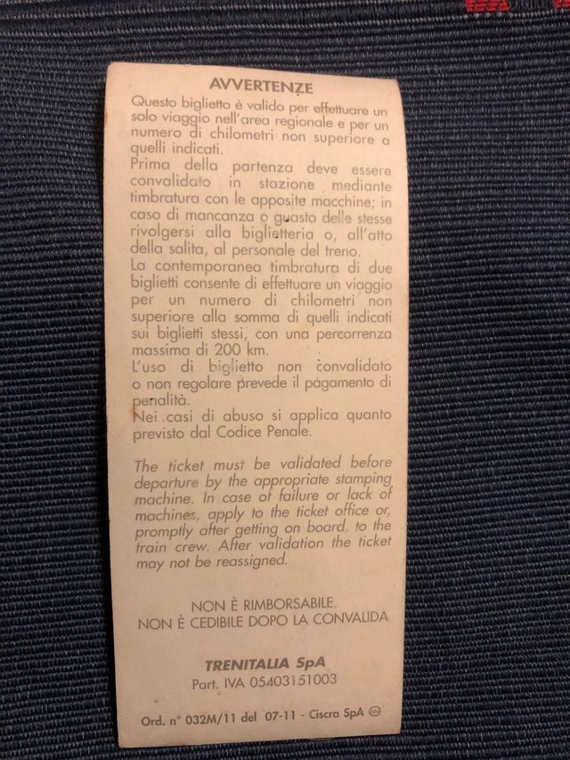 biglietto treno