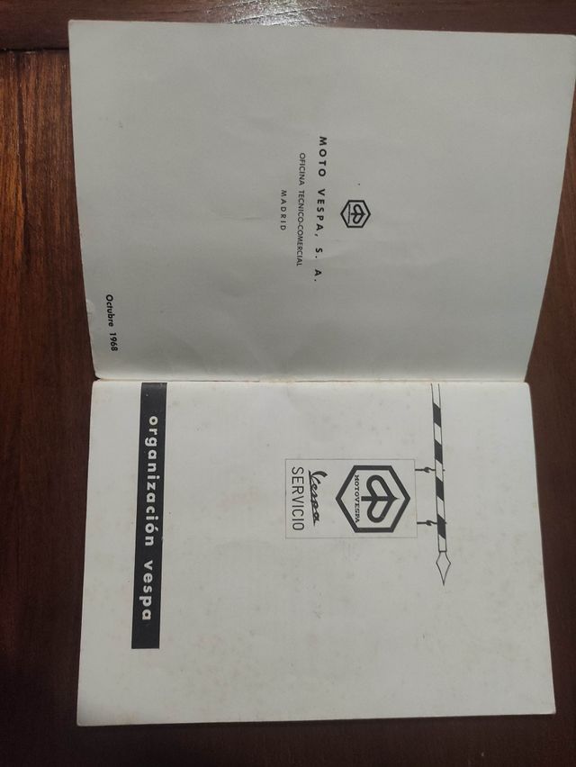 Librillo Vespa 1968
