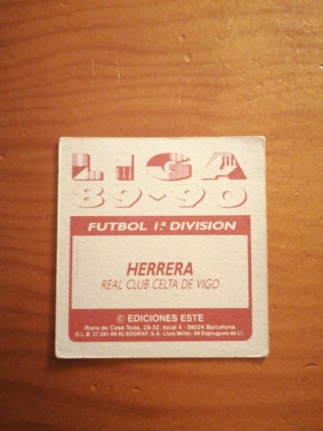 LIGA ESTE 89/90 HERRERA BAJA