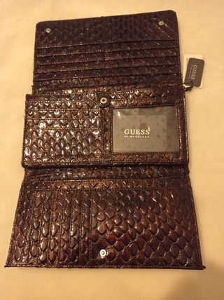 Cartera grande piel guess