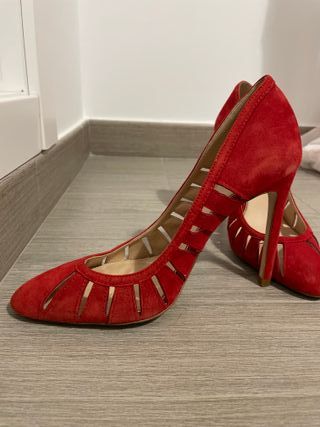 Zapatos tacón rojo