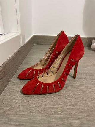 Zapatos tacón rojo