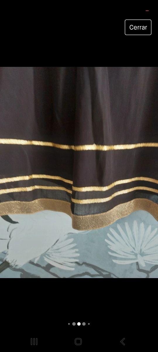 Blusa Zara Edición limitada con hilo dorado. Tall