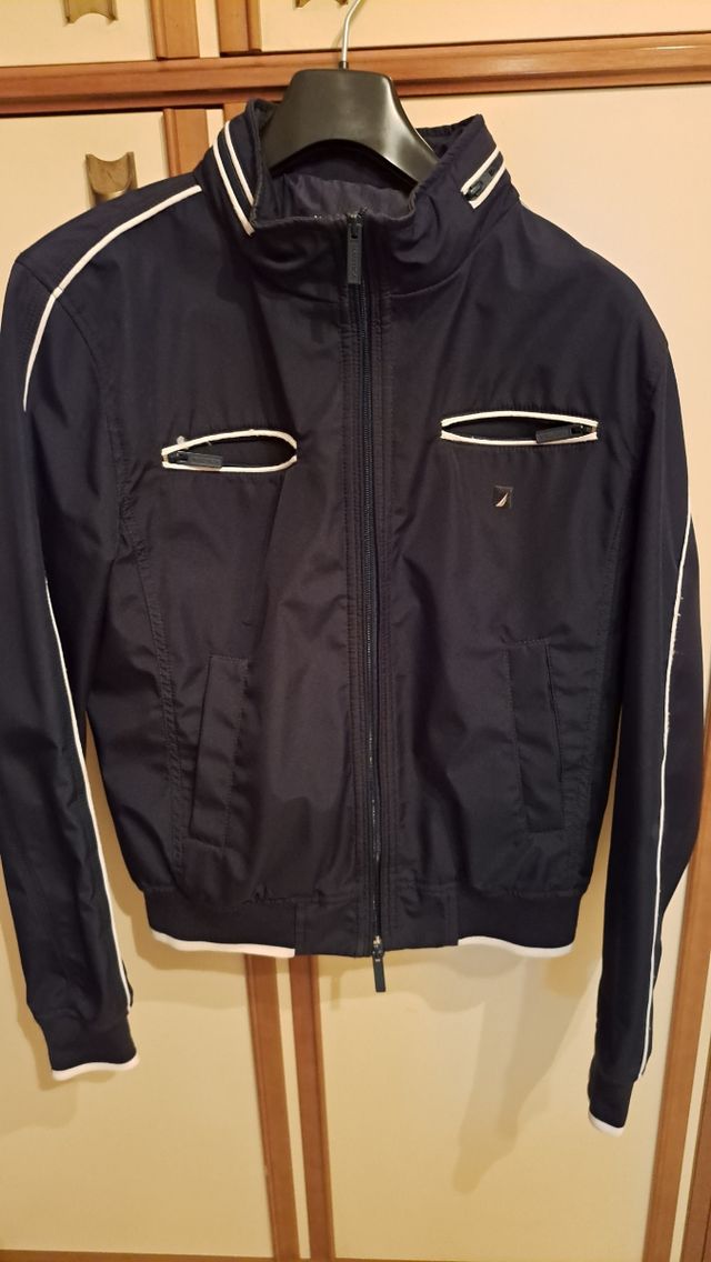 Nautica giubbino giubbotto giacca blu M